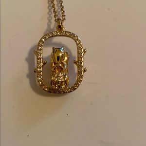 SWAROVSKI NECKLACE CAT PENDANT